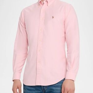 Polo Ralph Lauren Men's Pink Core-Fit Oxford Button-Down Shirt Small